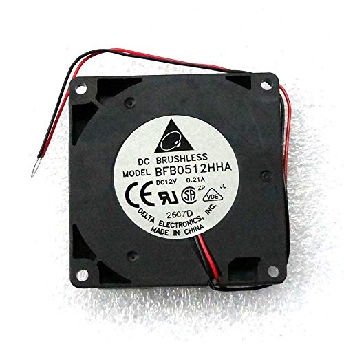 cooler Fan for Delta BFB0512HHA 50mm x 10mm DC 12V 0.21A Blower Fan 12V DC 2 Wire von SCYHGLM