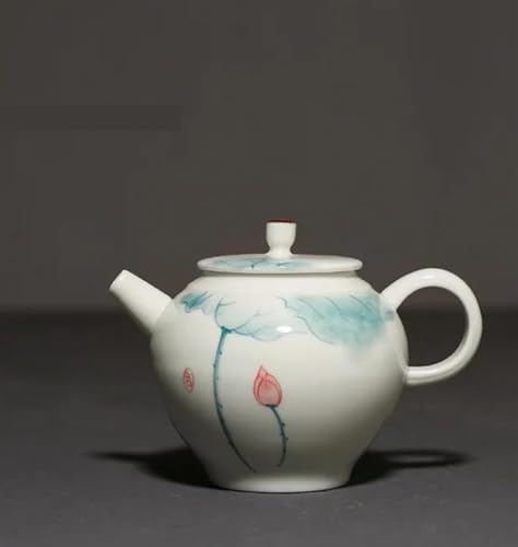 SCZMBLTLNV Teekannen Chinesische Kung-Fu-Teekanne Pigmentierte Keramik Trinkgeschirr Porzellan Handbemalt Lotus-Teekanne 150 Ml Porzellan-Teeservice Tragbares Teeservice SCZMBLTLNV Teekannen Chinesische Kung-Fu-Teekanne Pigmentierte Keramik Trinkgeschirr Porzellan Handbemalt Lotus-Teekanne 150 Ml Porzellan-Teeservice Tragbares Teeservice von SCZMBLTLNV