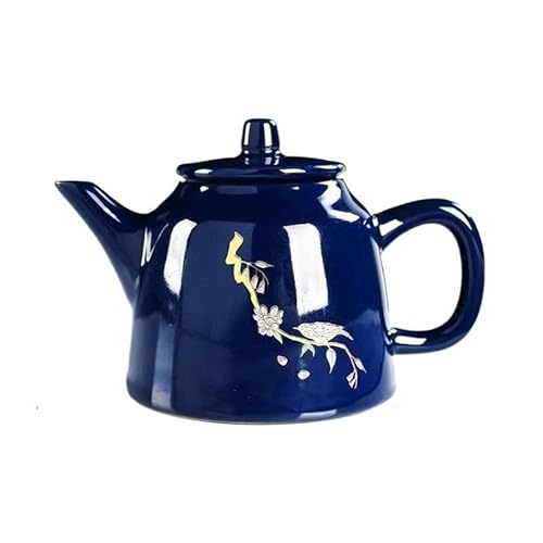 SCZMBLTLNV Teekannen Für Tee Wasserkocher Tee-Set Und Kaffee Teegeschirr Teekannen Puer Tasse Becher Service Ton Edlen Blauen Porzellan Teekanne Topf Porzellan-Teeservice Tragbares Teeservice(Type-C) von SCZMBLTLNV