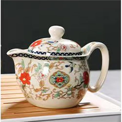 SCZMBLTLNV Teekannen Haushalt Kleine Blume Muster Teekanne Keramik Kung Fu Tee-Set Einzigen Topf Blau Und Weiß Porzellan Porzellan-Teeservice Tragbares Teeservice(Type-B) von SCZMBLTLNV