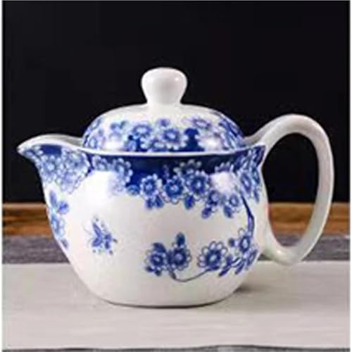 SCZMBLTLNV Teekannen Haushalt Kleine Blume Muster Teekanne Keramik Kung Fu Tee-Set Einzigen Topf Blau Und Weiß Porzellan Porzellan-Teeservice Tragbares Teeservice(Type-D) von SCZMBLTLNV