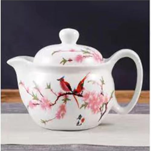 SCZMBLTLNV Teekannen Haushalt Kleine Blume Muster Teekanne Keramik Kung Fu Tee-Set Einzigen Topf Blau Und Weiß Porzellan Porzellan-Teeservice Tragbares Teeservice(Type-H) von SCZMBLTLNV
