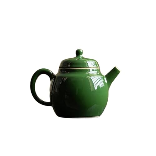 SCZMBLTLNV Teekannen Mit Filter Tee Einweichen Wasserkocher Haushalt Kung Fu Werkzeug 100 Ml Handgemachte Smaragd Grün Keramik Teekanne Persönlichen Topf Porzellan-Teeservice Tragbares Teeservice von SCZMBLTLNV