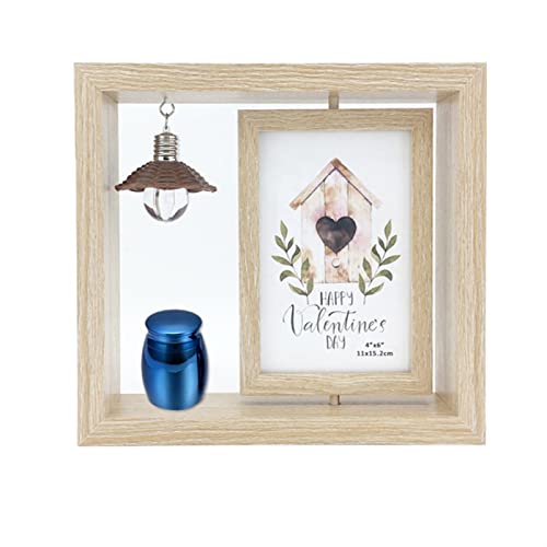 SCZMBLTLNV Urne Für Haustiere 1PC Fotorahmen Urnenglashalter Memorial Mini Für Menschliche Haustierasche Beerdigung Aufbewahrungsbox(1) von SCZMBLTLNV
