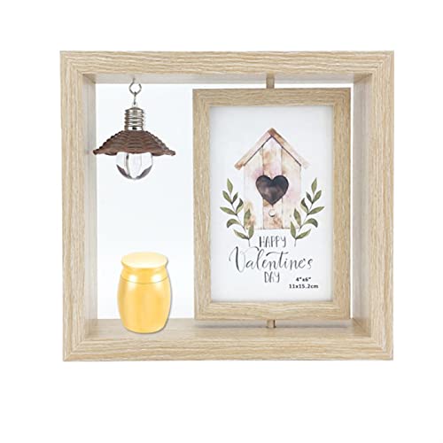 SCZMBLTLNV Urne Für Haustiere 1PC Fotorahmen Urnenglashalter Memorial Mini Für Menschliche Haustierasche Beerdigung Aufbewahrungsbox(2) von SCZMBLTLNV