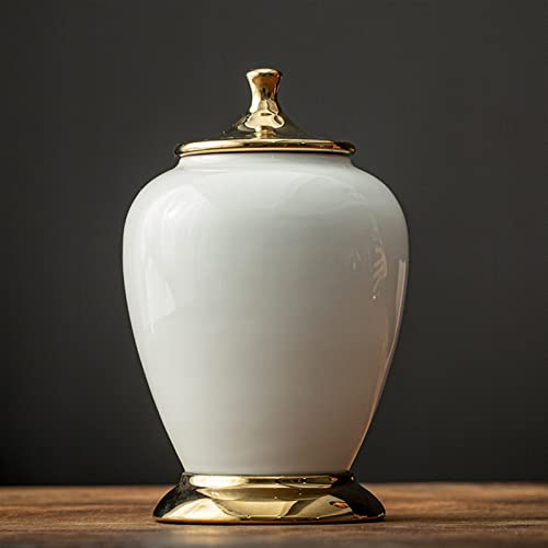 SCZMBLTLNV Urne Für Haustiere Pet Urn for Dogs Cats Ashes Keepsake Memorial Box Funeral Set Burial Urns for Cremated Remains Ash Vial Adult Funeral Urn Pet Cat and Dog Urn 04831(White) von SCZMBLTLNV