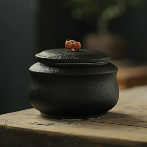 SCZMBLTLNV Urne Für Haustiere Pet Urn for Dogs Cats Ashes Keepsake Memorial Box Funeral Set Burial Urns for Cremated Remains Ash Vial Adult Funeral Urn Pet Cat and Dog Urn 13414(Black) von SCZMBLTLNV