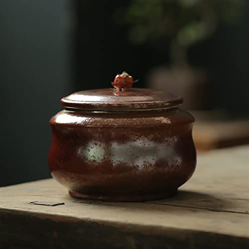 SCZMBLTLNV Urne Für Haustiere Pet Urn for Dogs Cats Ashes Keepsake Memorial Box Funeral Set Burial Urns for Cremated Remains Ash Vial Adult Funeral Urn Pet Cat and Dog Urn 13414(Brown) von SCZMBLTLNV