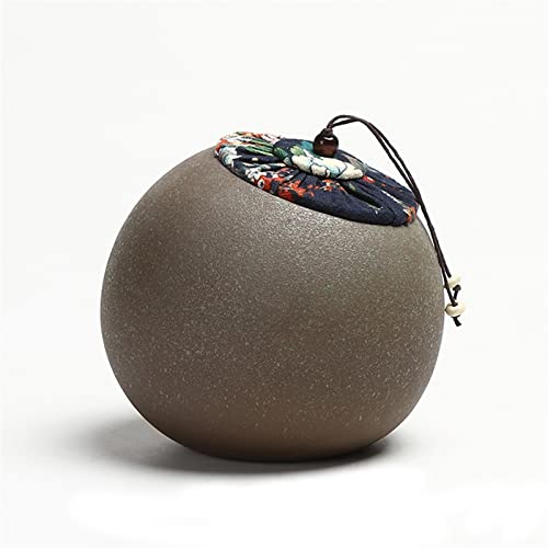 SCZMBLTLNV Urne Für Haustiere Pet Urn for Dogs Cats Ashes Keepsake Memorial Box Funeral Set Burial Urns for Cremated Remains Ash Vial Adult Funeral Urn Pet Cat and Dog Urn 19560(Brown,M) von SCZMBLTLNV