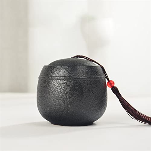 SCZMBLTLNV Urne Für Haustiere Pet Urn for Dogs Cats Ashes Keepsake Memorial Box Funeral Set Burial Urns for Cremated Remains Ash Vial Adult Funeral Urn Pet Cat and Dog Urn 21418(Black,M) von SCZMBLTLNV