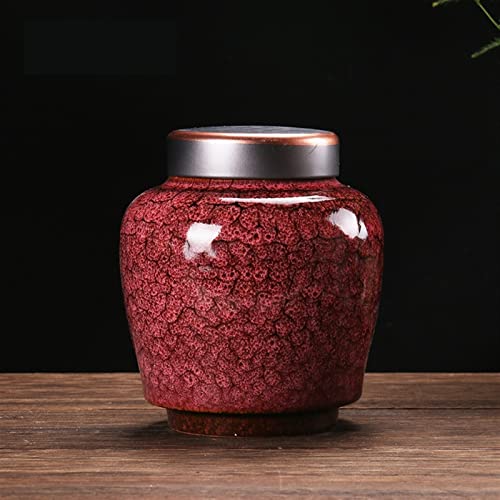 SCZMBLTLNV Urne Für Haustiere Pet Urn for Dogs Cats Ashes Keepsake Memorial Box Funeral Set Burial Urns for Cremated Remains Ash Vial Adult Funeral Urn Pet Cat and Dog Urn 23012(Red) von SCZMBLTLNV