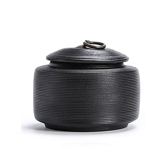 SCZMBLTLNV Urne Für Haustiere Pet Urn for Dogs Cats Ashes Keepsake Memorial Box Funeral Set Burial Urns for Cremated Remains Ash Vial Adult Funeral Urn Pet Cat and Dog Urn 27515(Black,L) von SCZMBLTLNV