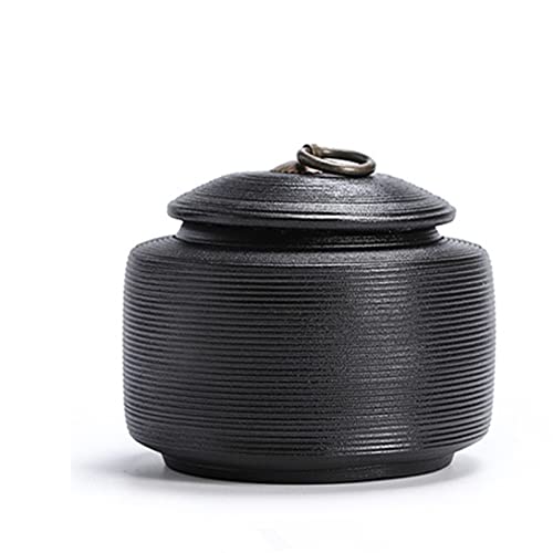 SCZMBLTLNV Urne Für Haustiere Pet Urn for Dogs Cats Ashes Keepsake Memorial Box Funeral Set Burial Urns for Cremated Remains Ash Vial Adult Funeral Urn Pet Cat and Dog Urn 27515(Black,S) von SCZMBLTLNV