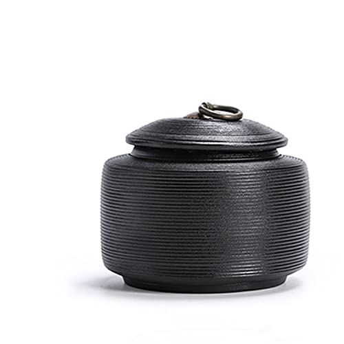 SCZMBLTLNV Urne Für Haustiere Pet Urn for Dogs Cats Ashes Keepsake Memorial Box Funeral Set Burial Urns for Cremated Remains Ash Vial Adult Funeral Urn Pet Cat and Dog Urn 27515(Black,XS) von SCZMBLTLNV