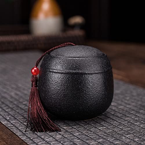 SCZMBLTLNV Urne Für Haustiere Pet Urn for Dogs Cats Ashes Keepsake Memorial Box Funeral Set Burial Urns for Cremated Remains Ash Vial Adult Funeral Urn Pet Cat and Dog Urn 27950(Black,M) von SCZMBLTLNV