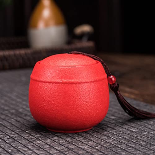 SCZMBLTLNV Urne Für Haustiere Pet Urn for Dogs Cats Ashes Keepsake Memorial Box Funeral Set Burial Urns for Cremated Remains Ash Vial Adult Funeral Urn Pet Cat and Dog Urn 27950(Red,M) von SCZMBLTLNV