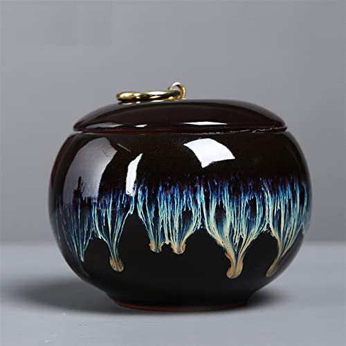 SCZMBLTLNV Urne Für Haustiere Pet Urn for Dogs Cats Ashes Keepsake Memorial Box Funeral Set Burial Urns for Cremated Remains Ash Vial Adult Funeral Urn Pet Cat and Dog Urn 33543(Black) von SCZMBLTLNV