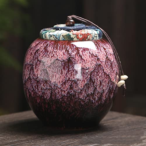 SCZMBLTLNV Urne Für Haustiere Pet Urn for Dogs Cats Ashes Keepsake Memorial Box Funeral Set Burial Urns for Cremated Remains Ash Vial Adult Funeral Urn Pet Cat and Dog Urn 3517(B,L) von SCZMBLTLNV