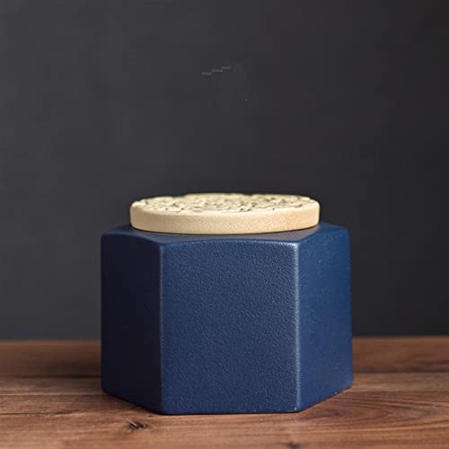 SCZMBLTLNV Urne Für Haustiere Pet Urn for Dogs Cats Ashes Keepsake Memorial Box Funeral Set Burial Urns for Cremated Remains Ash Vial Adult Funeral Urn Pet Cat and Dog Urn 36231(Blue,S) von SCZMBLTLNV