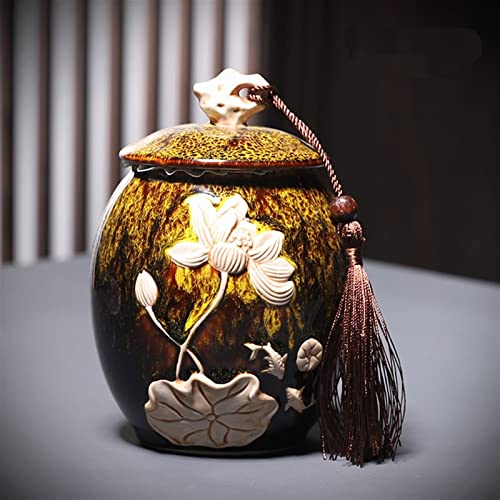 SCZMBLTLNV Urne Für Haustiere Pet Urn for Dogs Cats Ashes Keepsake Memorial Box Funeral Set Burial Urns for Cremated Remains Ash Vial Adult Funeral Urn Pet Cat and Dog Urn 43403(Yellow) von SCZMBLTLNV