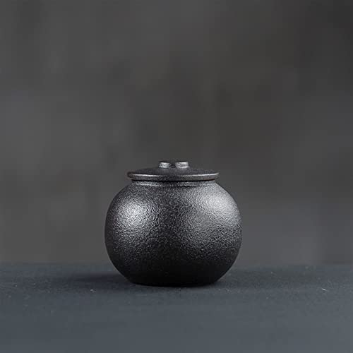 SCZMBLTLNV Urne Für Haustiere Pet Urn for Dogs Cats Ashes Keepsake Memorial Box Funeral Set Burial Urns for Cremated Remains Ash Vial Adult Funeral Urn Pet Cat and Dog Urn 6940(Black) von SCZMBLTLNV