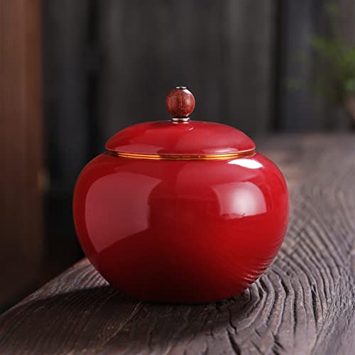 SCZMBLTLNV Urne Für Haustiere Pet Urn for Dogs Cats Ashes Keepsake Memorial Box Funeral Set Burial Urns for Cremated Remains Ash Vial Adult Funeral Urn Pet Cat and Dog Urn 71098(Red) von SCZMBLTLNV