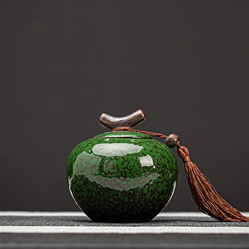 SCZMBLTLNV Urne Für Haustiere Pet Urn for Dogs Cats Ashes Keepsake Memorial Box Funeral Set Burial Urns for Cremated Remains Ash Vial Adult Funeral Urn Pet Cat and Dog Urn 84611(Green) von SCZMBLTLNV
