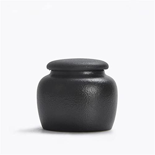 SCZMBLTLNV Urne Für Haustiere Pet Urn for Dogs Cats Ashes Keepsake Memorial Box Funeral Set Burial Urns for Cremated Remains Ash Vial Adult Funeral Urn Pet Cat and Dog Urn 97177(Black,7x8.5cm) von SCZMBLTLNV