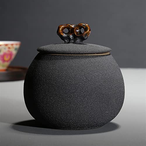 SCZMBLTLNV Urne Für Haustiere Schwarz Weiß Pet Urne Grabglas Flasche Paradies Bleibt Souvenir Dekoration Einäscherung Hund Katze Vogel Haustier Gesellschaft(1) von SCZMBLTLNV