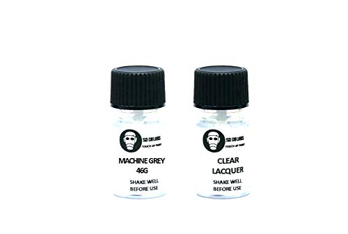 SD COLORS Neue lackstifte MASCHINE GRAU 46G Reparatur KRATZEN 15 ml (Farbe+KLARLACK) von SD COLORS