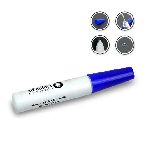 SD COLORS Reparaturstift für Autolack, 12 ml, Grau von SD COLORS