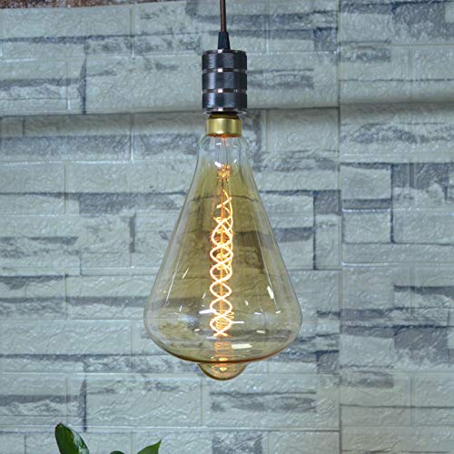 SD LUX LED Lampen Vintage Große Dekorative 8W 450LM(entspricht 40W Dimmbar XXL Globus Glühbirne E27 Kein Flackern, Retro edison Leuchtmittel für Pendelleuchte Hue, Warmweiß 2200K, 1 Stück (ST164SL) von SD LUX