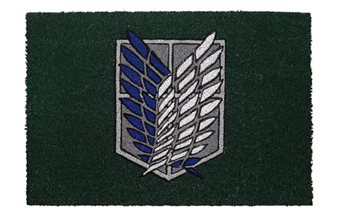 SD TOYS Fußmatte, 60 x 40 cm, Scout Attack on Titans Emblem von SD TOYS