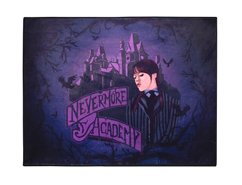 SD TOYS Nevermore Academy Wednesday Teppich für den Innenbereich, 80 x 60 cm von SD TOYS