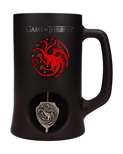 Game of Thrones: 3D Rotating Targaryen Black - Bierglas von SD TOYS