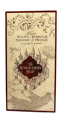 SD Toys Cristal Marauder's Map Glass Poster Harry Potter Official Merchandising, Glas, Mehrfarbig (Mehrfarbig), 1.25 picometer von SD TOYS
