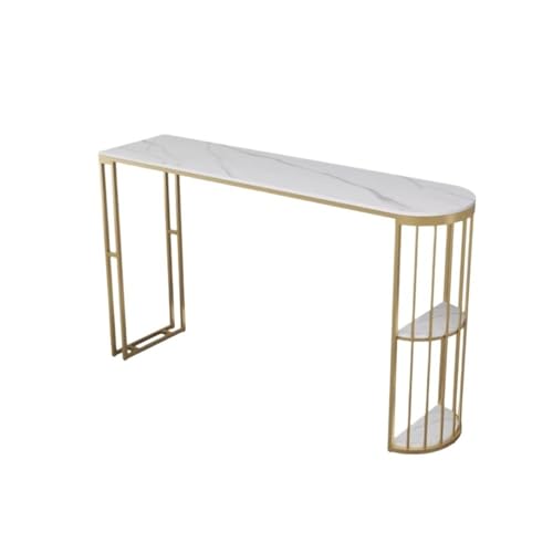 Multifunktional Leichter Luxus-Stehtisch aus Steinplatten for Zuhause, einfache hohe Küchen- und Essthekentische mit stabilen Beinen Balkon(Klein) von SDA287MZ