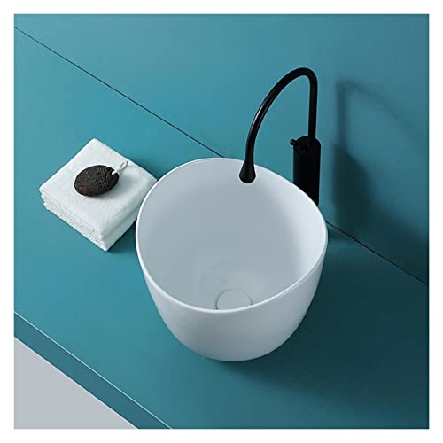 Praktisch Weißes ovales Badezimmerwaschbecken, vertieftes Beckendesign, Keramik-Waschbecken, über der Theke, Badezimmerwaschbecken, modernes Waschbecken, Kunstwaschbecken ästhetisch von SDA287MZ
