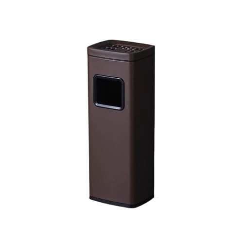 SDA287MZ Aschenbecher Vertikaler Mülleimer aus Edelstahl for den Innen- und Außenbereich mit Aschensäule und Raucherbereich Standascher(Bruin) von SDA287MZ