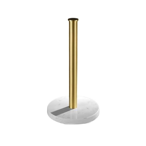 SDA287MZ Küchenrolle Halter Küchenrollenhalter, stehender Küchenpapierrollenhalter mit Marmorsockel for Küchenarbeitsplatte, Esstisch zu Hause Küche Papierhandtuchhalter(Gold) von SDA287MZ