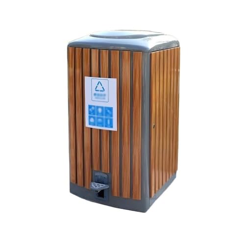 SDA287MZ Mülleimer für draußen Creativity Outdoor-Mülleimer mit großer Kapazität, fußbetrieben, kommerzieller Metallmülleimer Abfalleimer von SDA287MZ