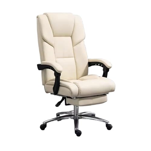 SDA287MZ Schreibtischstuhl Home-Studienstuhl mit hoher Rückenlehne, moderner Luxus-Drehstuhl, hochklappbarer Chefsessel, ergonomischer Sessel Ergonomischer(Weiß) von SDA287MZ