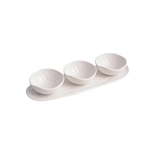 SDA287MZ Sojasauce Schälchen Geschirr Snack Schüssel Weiß Blüte Dessert Schüssel Lagerung Dekorative Platte Haushalt Geschirr Stücke Dip Schälchen von SDA287MZ