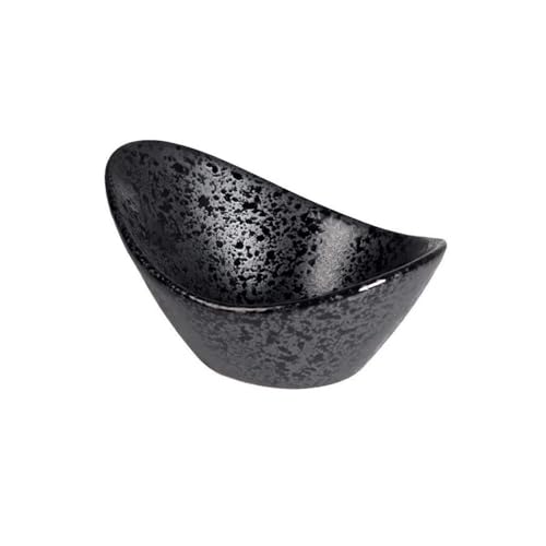 SDA287MZ Sojasauce Schälchen Gewürz Schüssel Sushi Platte Geschirr Steak Soße Boote Untertasse Gericht Conteiner Sojasauce Stücke Dip Schälchen(Schwarz) von SDA287MZ