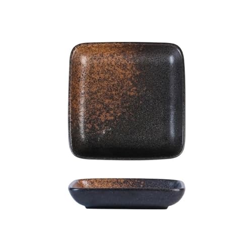 SDA287MZ Sojasauce Schälchen Keramik Sushi Platte Quadrat Flach Sauce Gericht Hübsches Geschirr Küche Zubehör Stücke Dip Schälchen von SDA287MZ