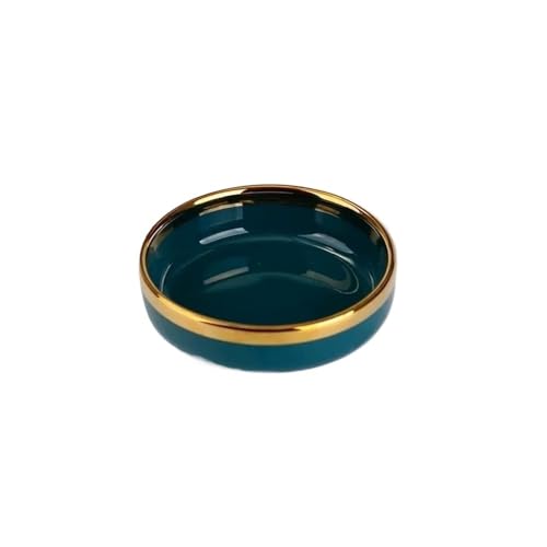 SDA287MZ Sojasauce Schälchen Marmor Runde Keramik Sojasauce Kleine Gerichte Hotel Gewürz Gericht Snack Gericht Stücke Dip Schälchen(Blue) von SDA287MZ