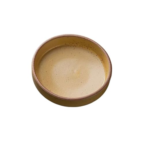 SDA287MZ Sojasauce Schälchen Retro Sauce Gericht Keramik Soja Runde Gewürz Dip Platte Schüssel Kleine Geschmack Platten Stücke Dip Schälchen(Bruin) von SDA287MZ