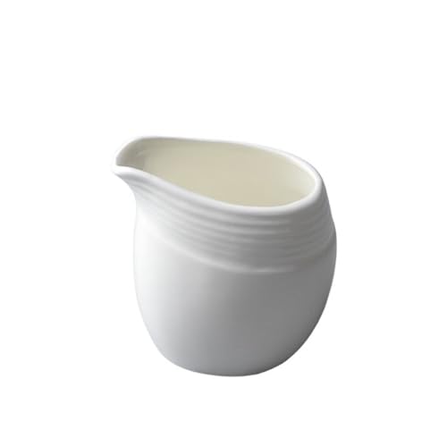 SDA287MZ Soßenkanne 200ml Große Kapazität Milch Krug Mit Griff Weiß Keramik Sauce Topf Sauciere Milchkännchen von SDA287MZ