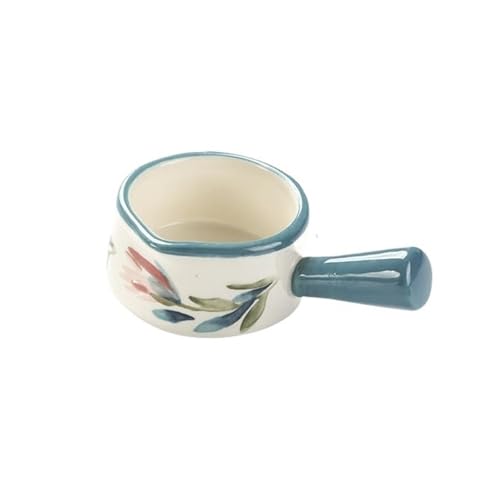 SDA287MZ Soßenkanne Handbemalter Kleiner Milchkrug mit Griff Keramik-Dip-Untertasse Western Steak Sauce Pot Milchkännchen von SDA287MZ
