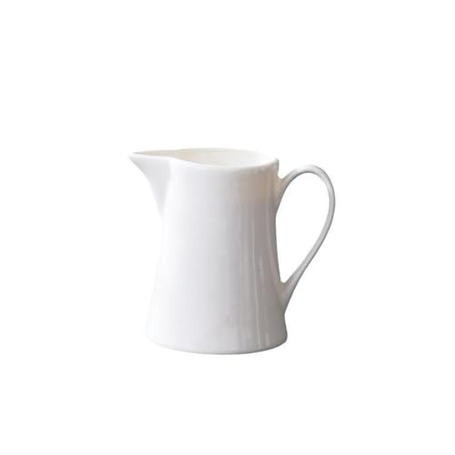 SDA287MZ Soßenkanne Kreative Keramik Sauciere mit Griff Weiß Kaffee Milch Krug Kühler Wasserkocher Milchkännchen(Klein) von SDA287MZ